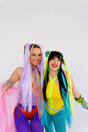 Influence - UV Neon Yellow Tinsel Braiding Hair