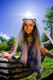 Drink Ur Water - Blue Tinsel Braiding Hair