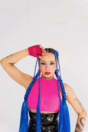 Space Cadet - Navy Tinsel Braiding Hair