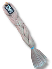 High Tech - Gray Tinsel Braiding Hair