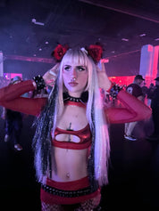 Supervillain - Black with Silver Tinsel Braiding Hair