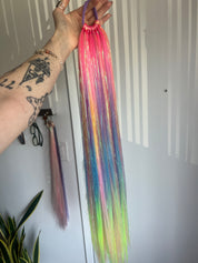 colorful Lyra x Funhouse 1:1 Ponytail Extension