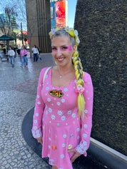 Lone Star - Yellow Tinsel Braiding Hair
