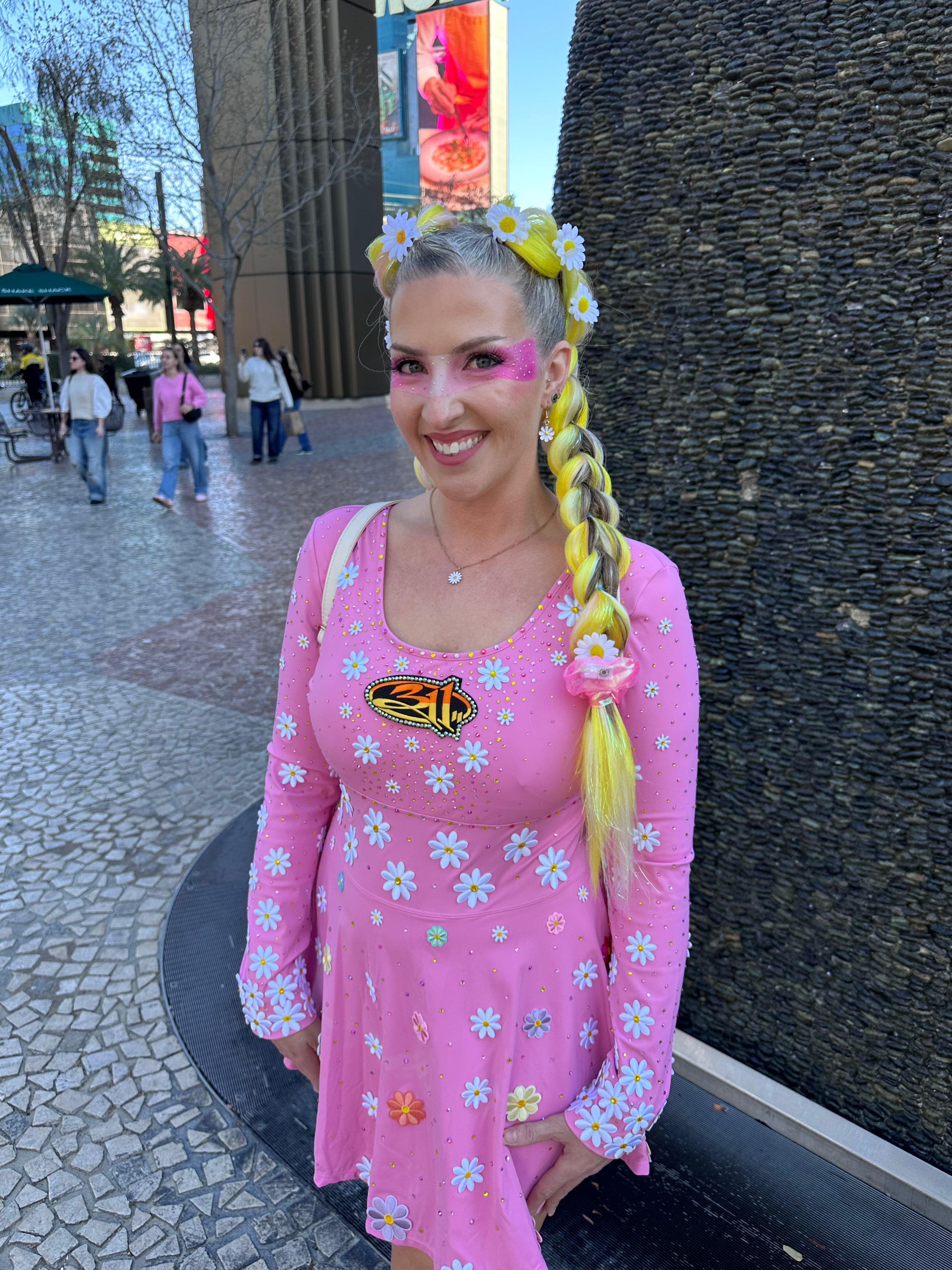 Lone Star - Yellow Tinsel Braiding Hair