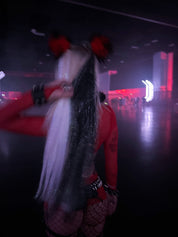 Supervillain - Black with Silver Tinsel Braiding Hair