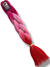 Left On Red - Ombré Braiding Hair