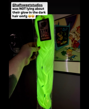 Magician - White Glow In The Dark Braiding Hair