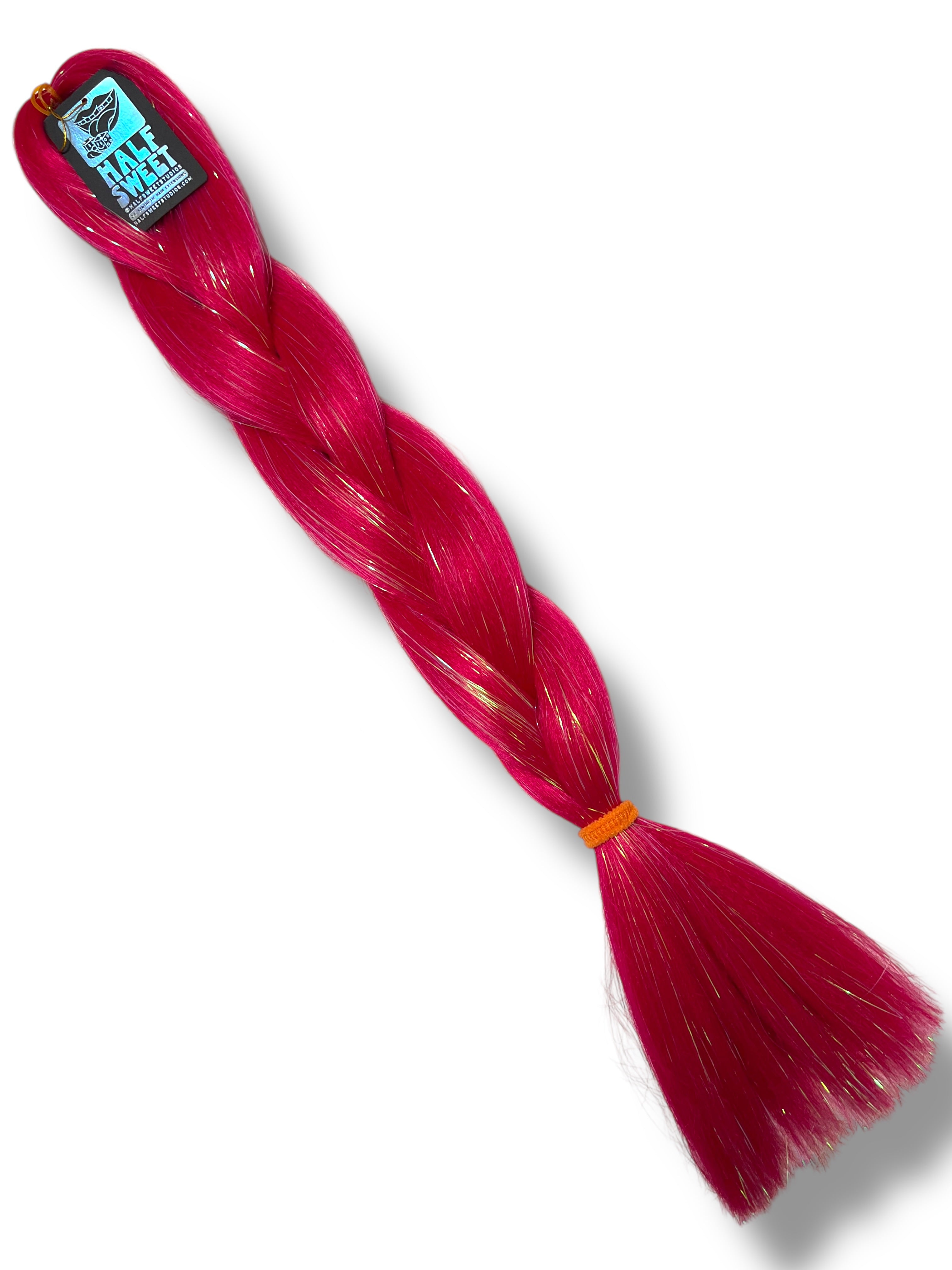 Mob Wife - Fruity Pink Tinsel Braiding Hair