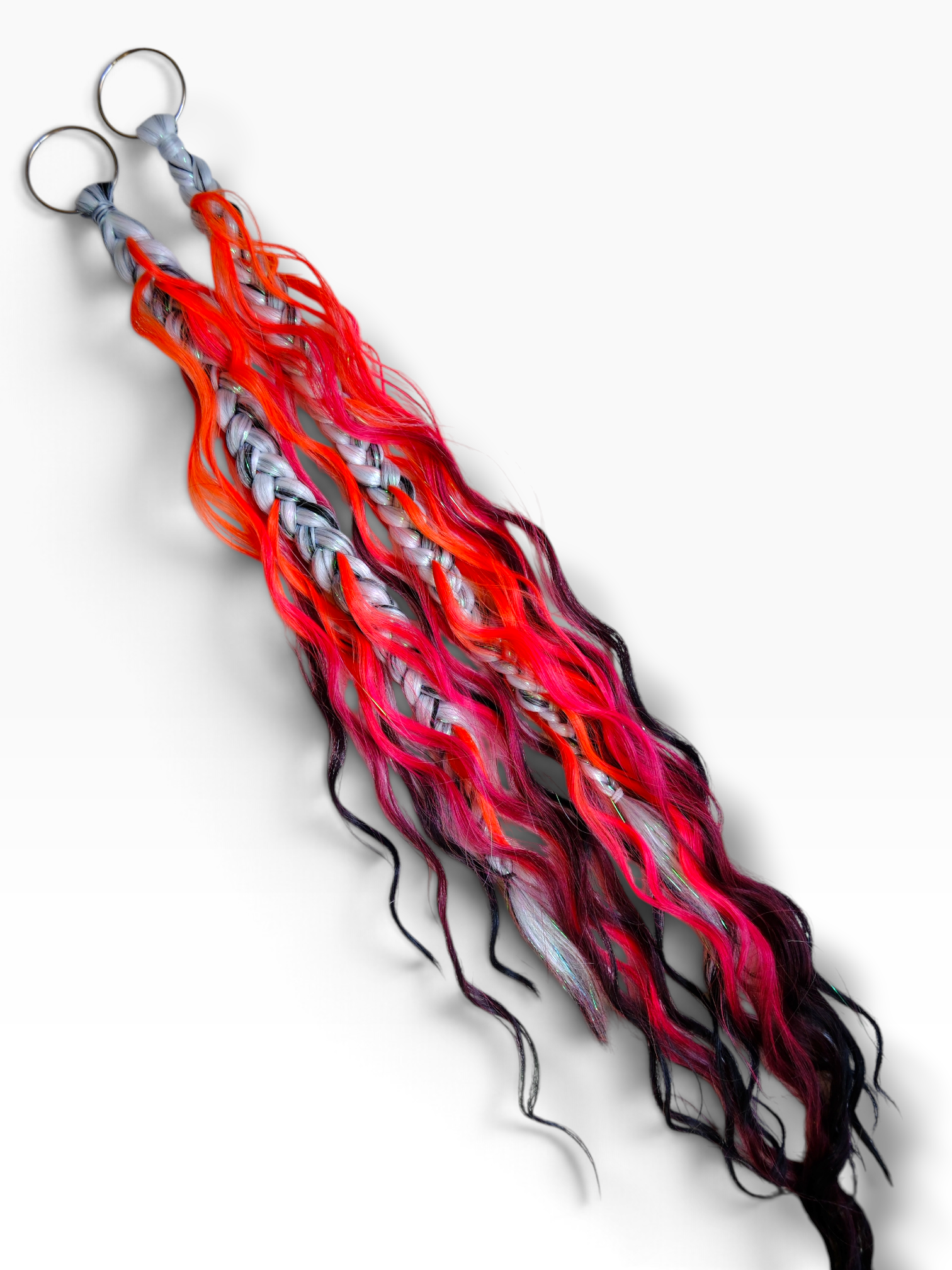 Mr. B - Clip On O-Ring Wavy Festival Braid Extension Set (EXTRA LONG)