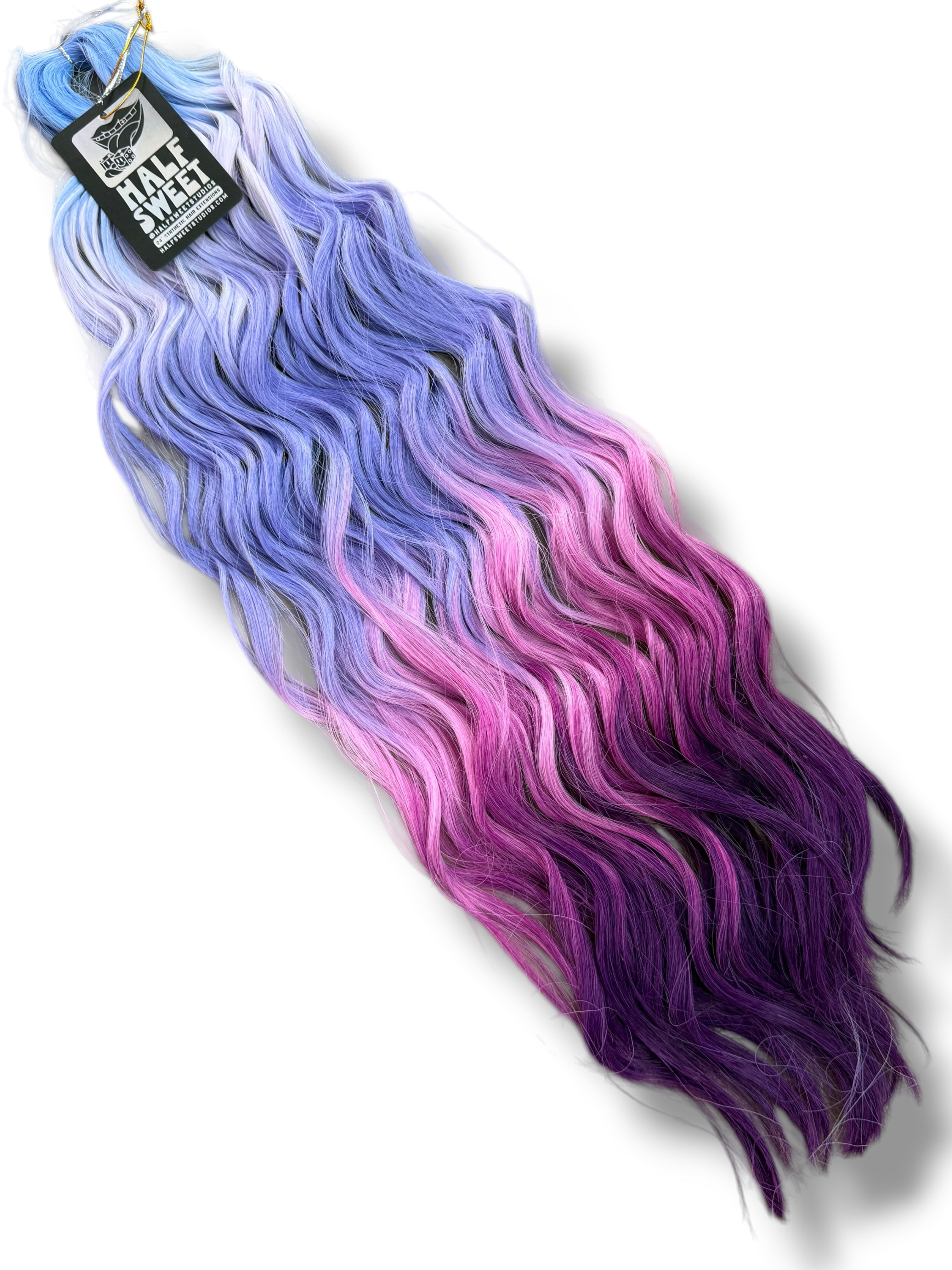 Orbit - Purple Ombré Wavy Hair Extensions