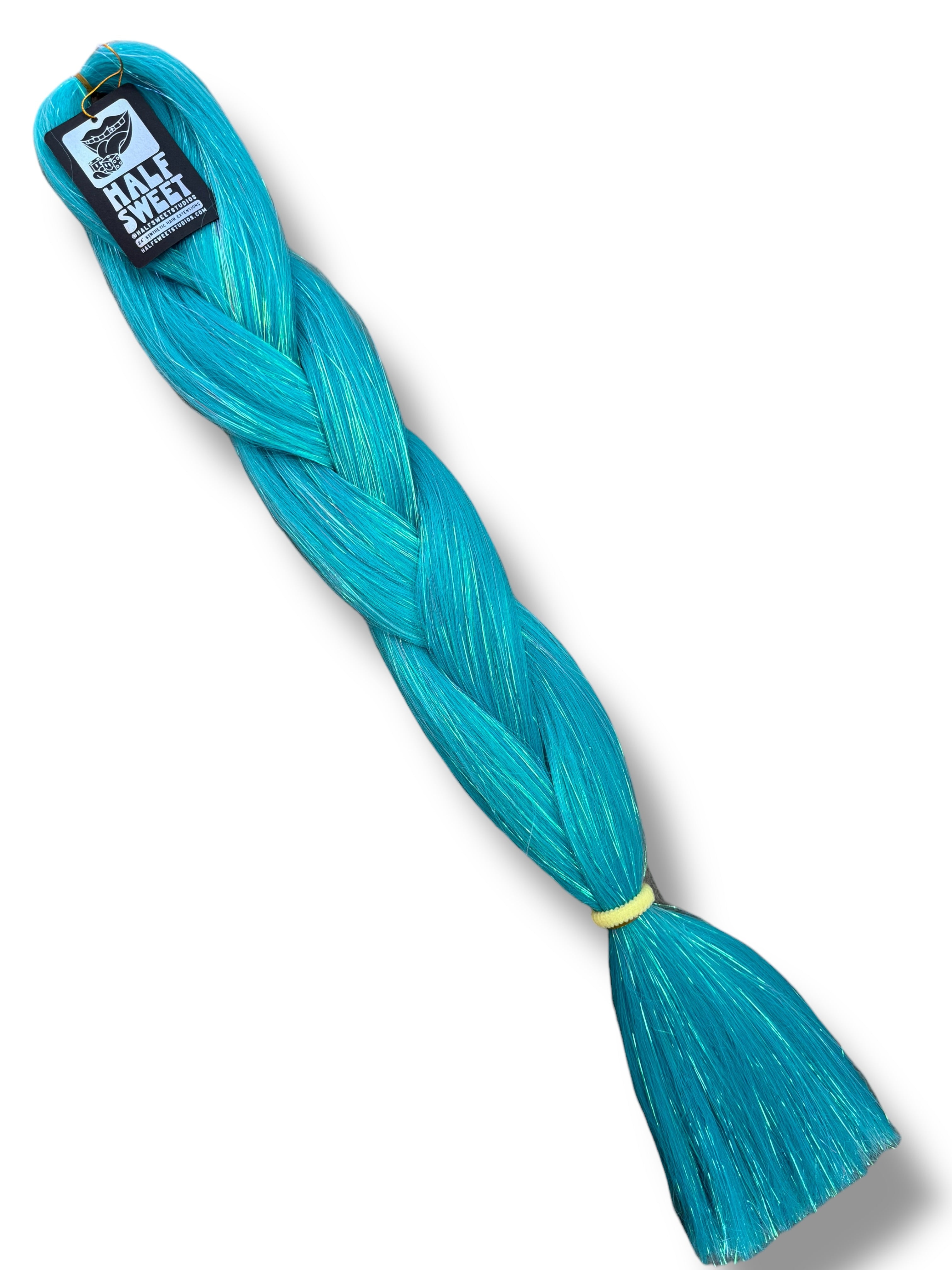 Place To Be - Teal Tinsel Braiding Hair