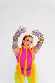 Atomic Clementine - Orange Tinsel Braiding Hair