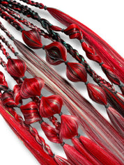 Rave Raptor - Tie-In Braid Extension Set (+FREE CHARMS)