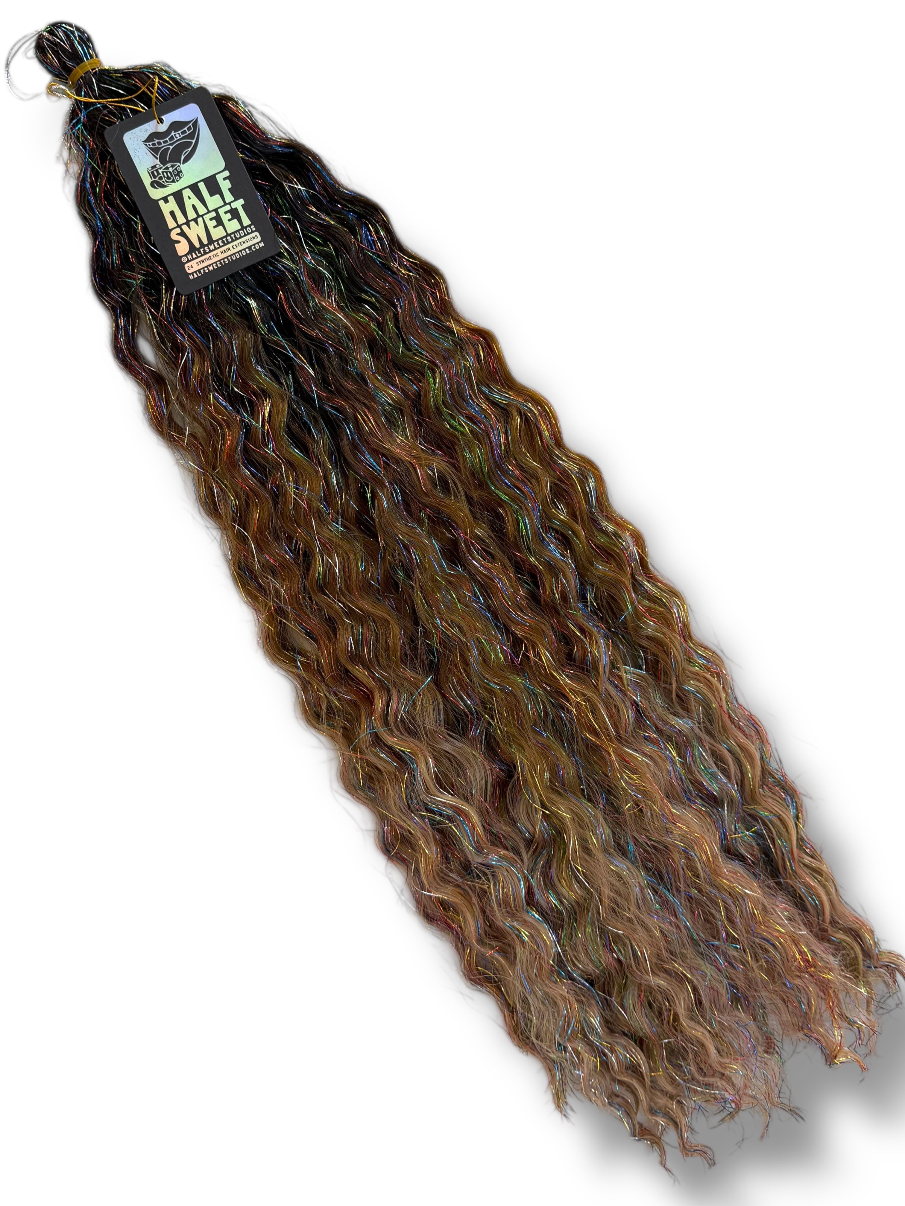 Raven - Ombré Tinsel Curly Hair