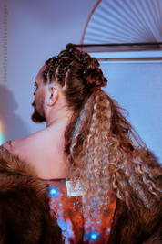 Raven - Ombré Tinsel Curly Hair