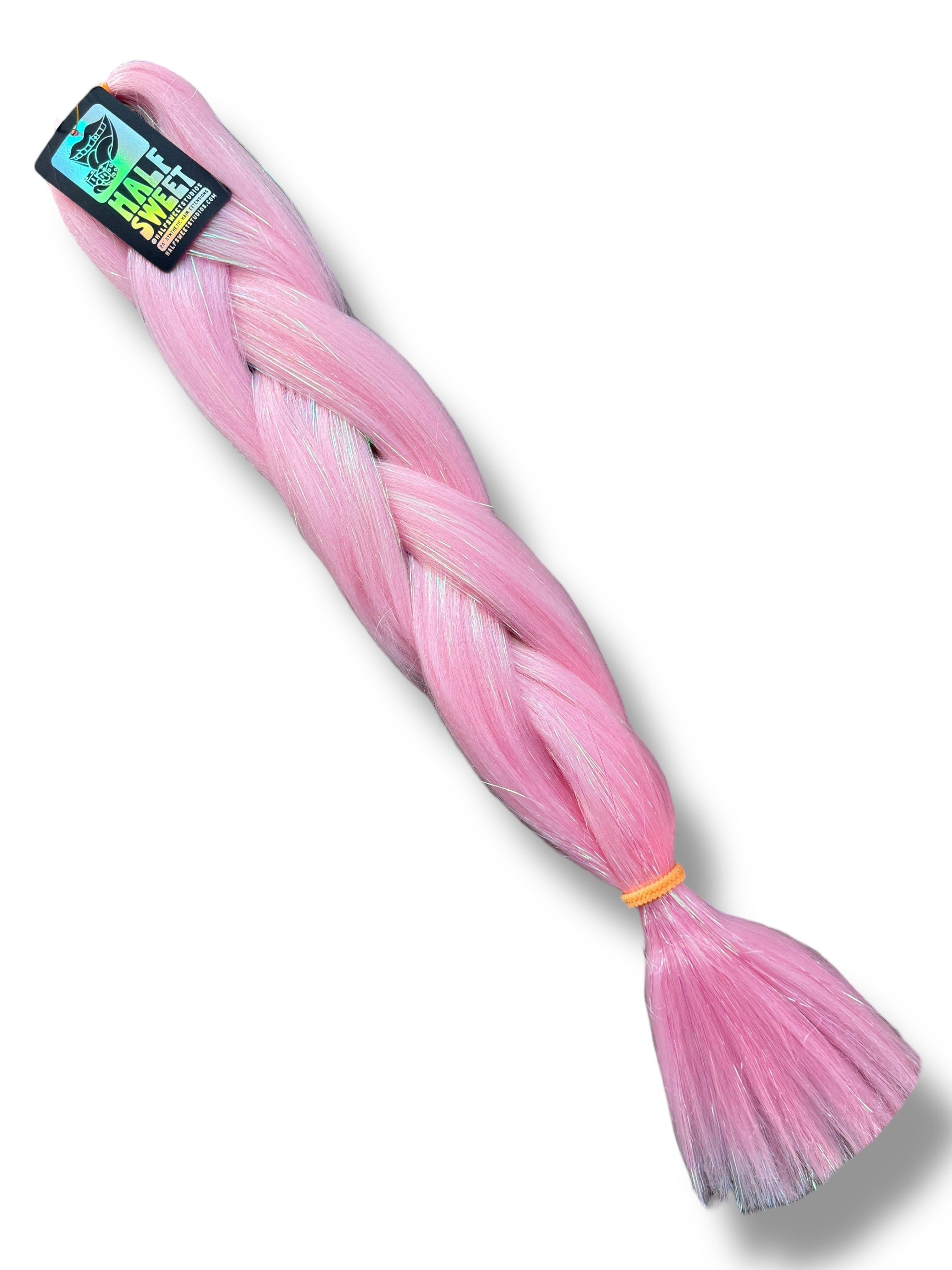 Stay In Your Lane - Pastel Pink Tinsel Braiding Hair