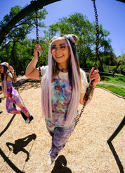 She Was a Fairy - Purple Tinsel Braiding Hair