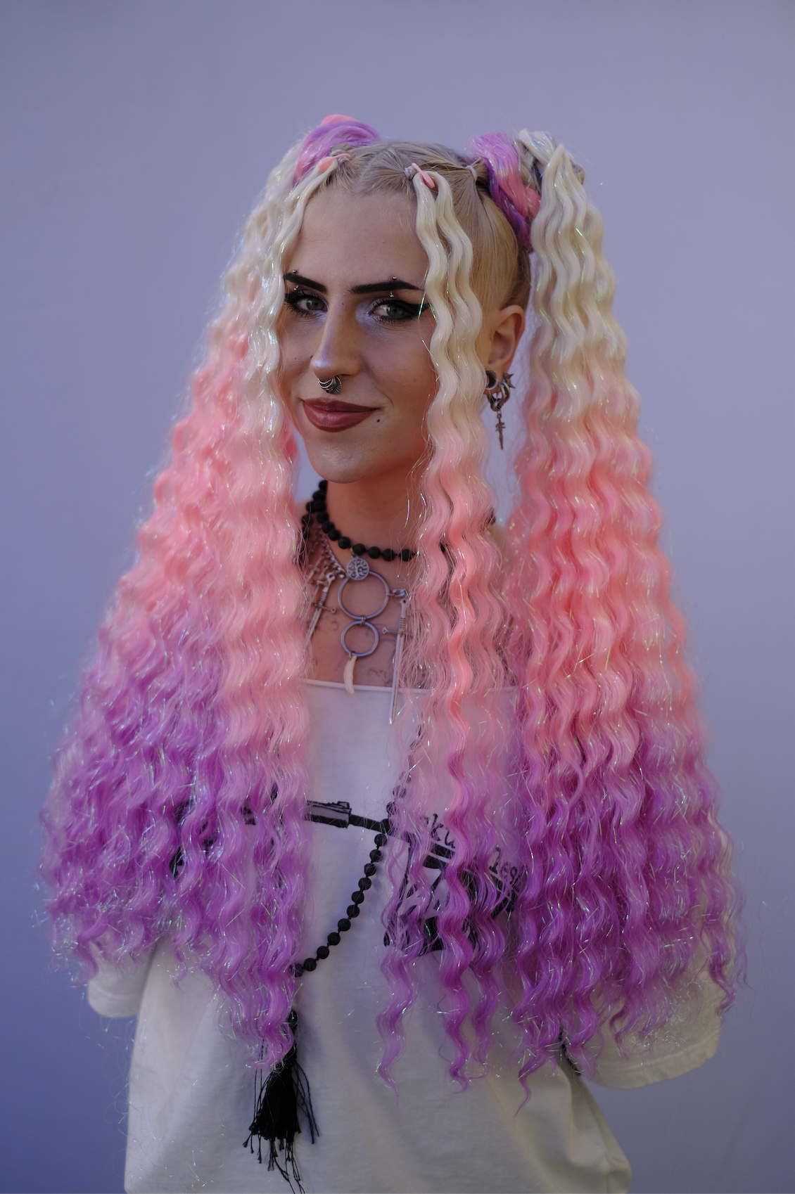 Dollhouse - Ombré Tinsel Curly Hair