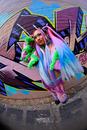 Shadow - Long Ombré Tinsel Ponytail Extension