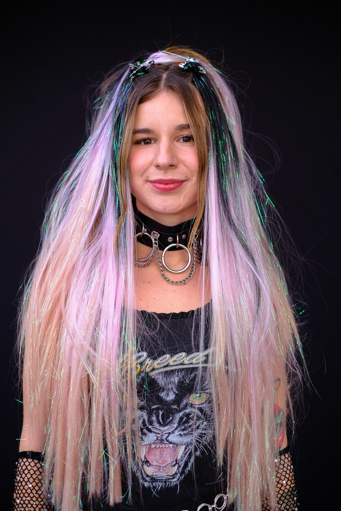 Afterglow - Ombré Tinsel Braiding Hair