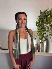 Raven - Ombré Tinsel Braiding Hair