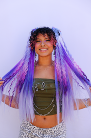 Let Us Laugh - Ombré Tinsel Braiding Hair
