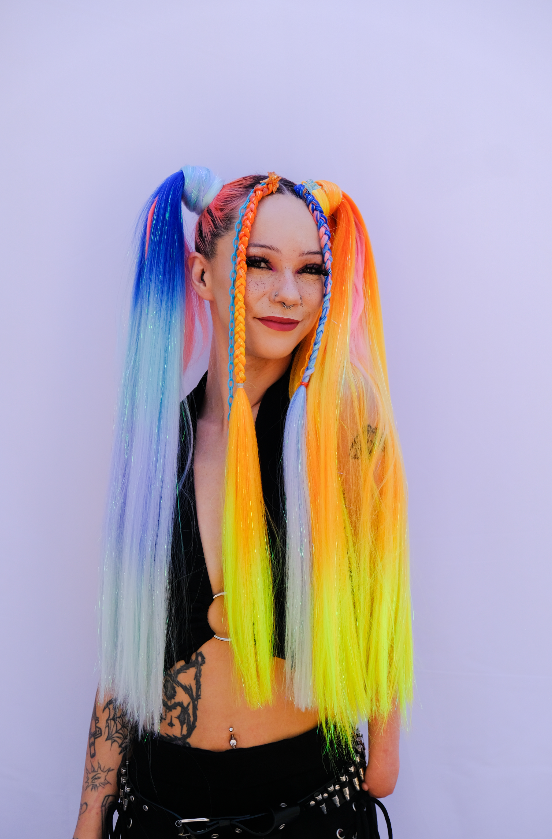 Stockade - Ombré Tinsel Braiding Hair