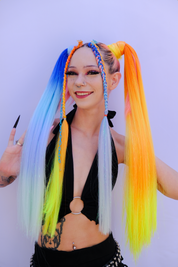 Stockade - Ombré Tinsel Braiding Hair