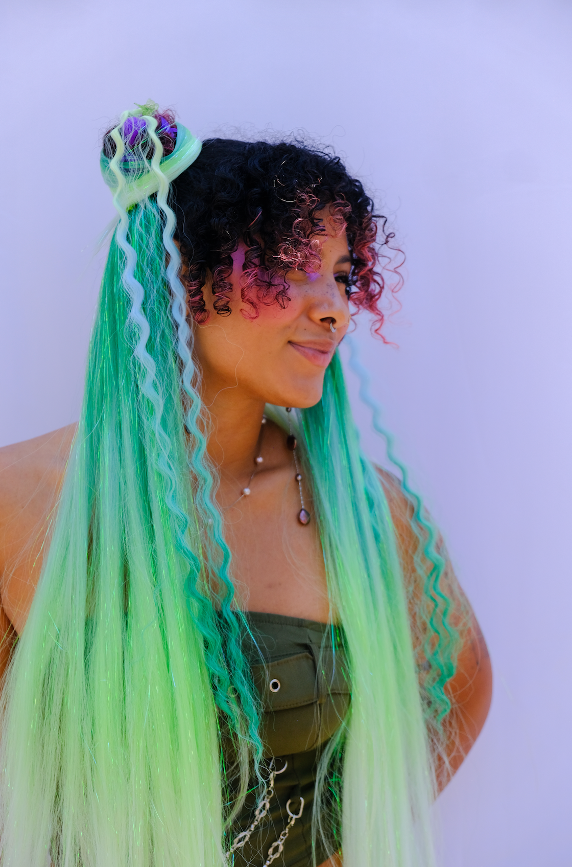 Orenda - Ombré Tinsel Braiding Hair