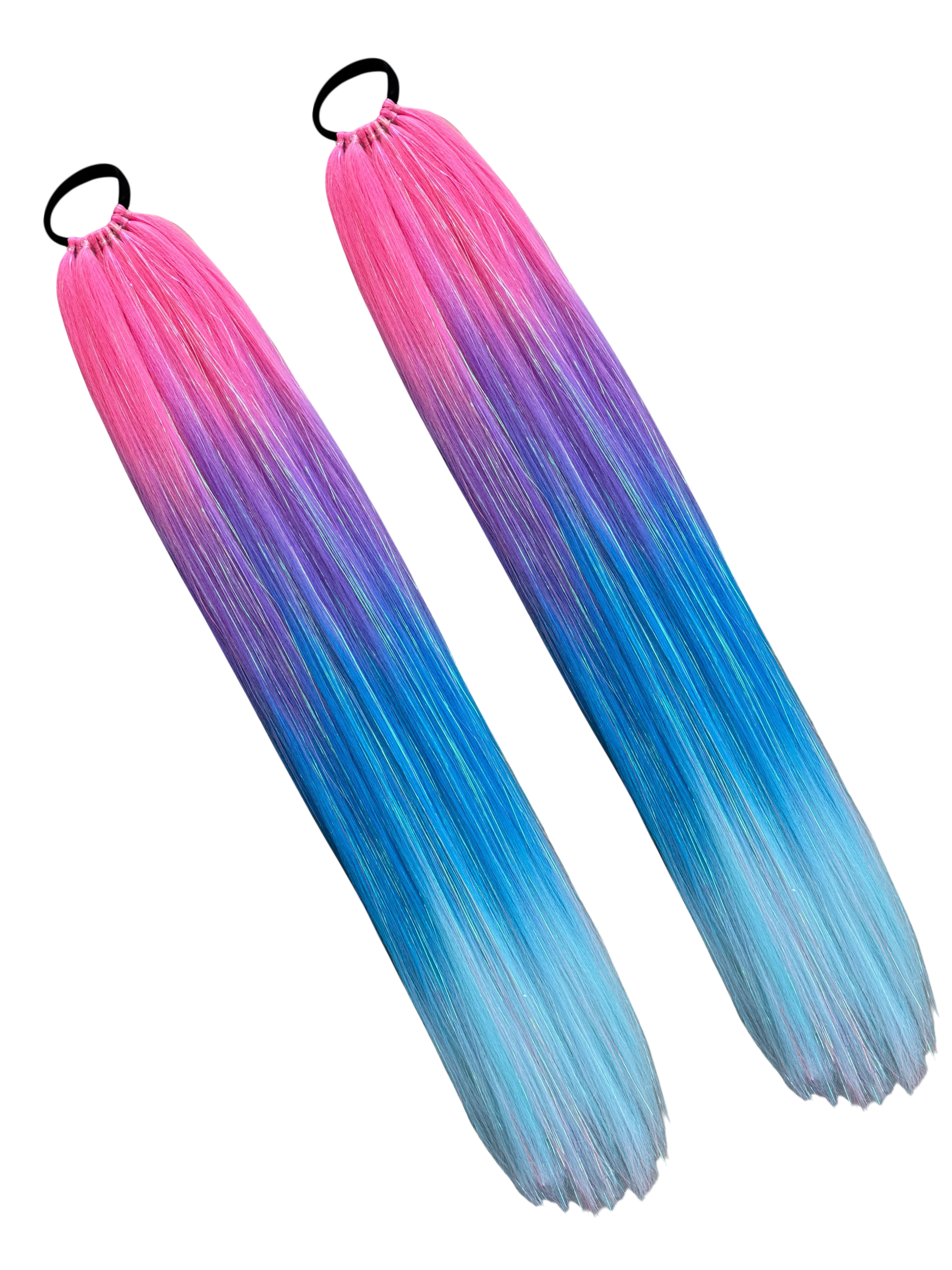 Shadow - Long Ombré Tinsel Ponytail Extension