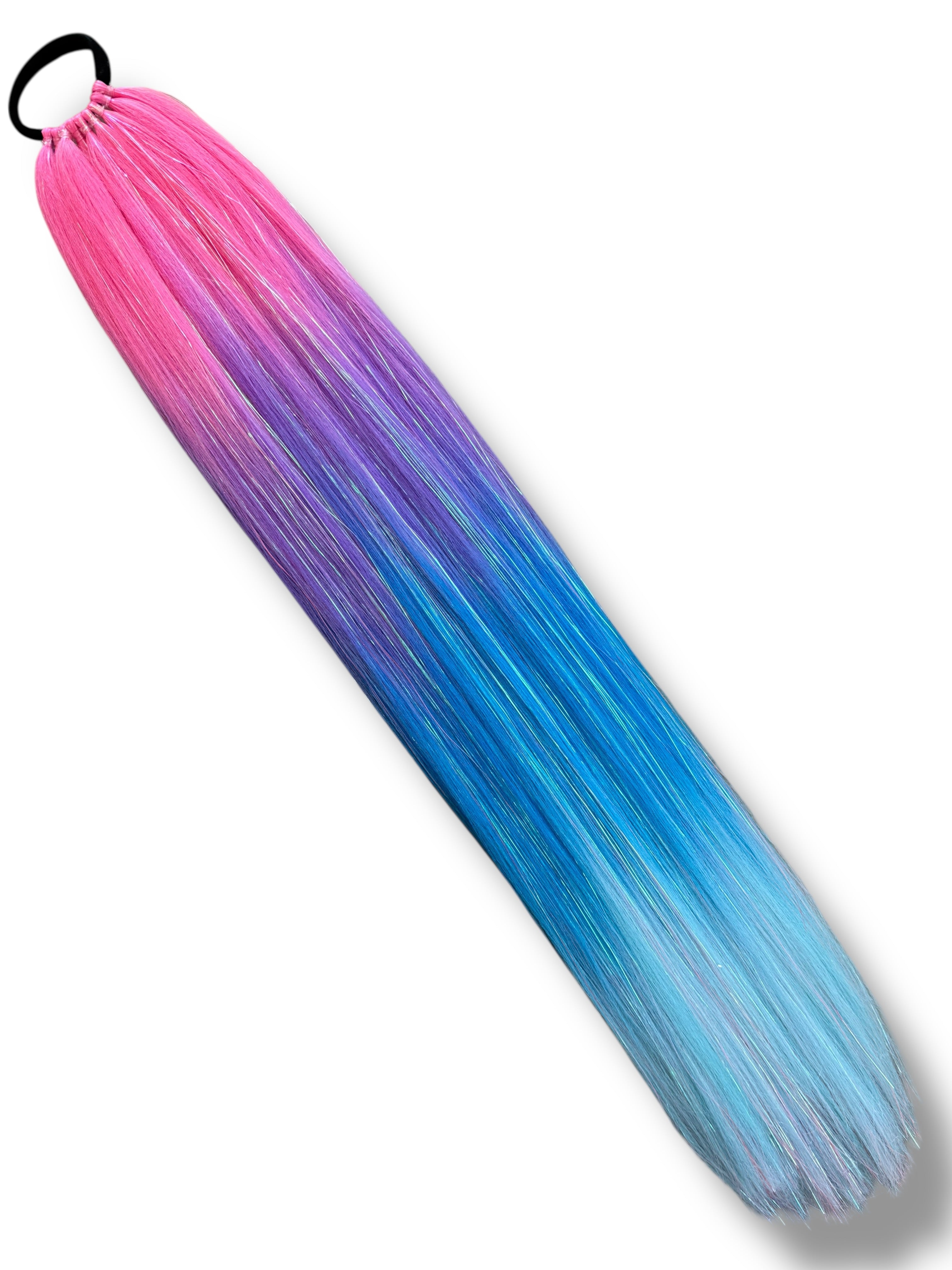 Shadow - Long Ombré Tinsel Ponytail Extension