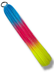 Sin City - Long Ombre Tinsel Ponytail Extension