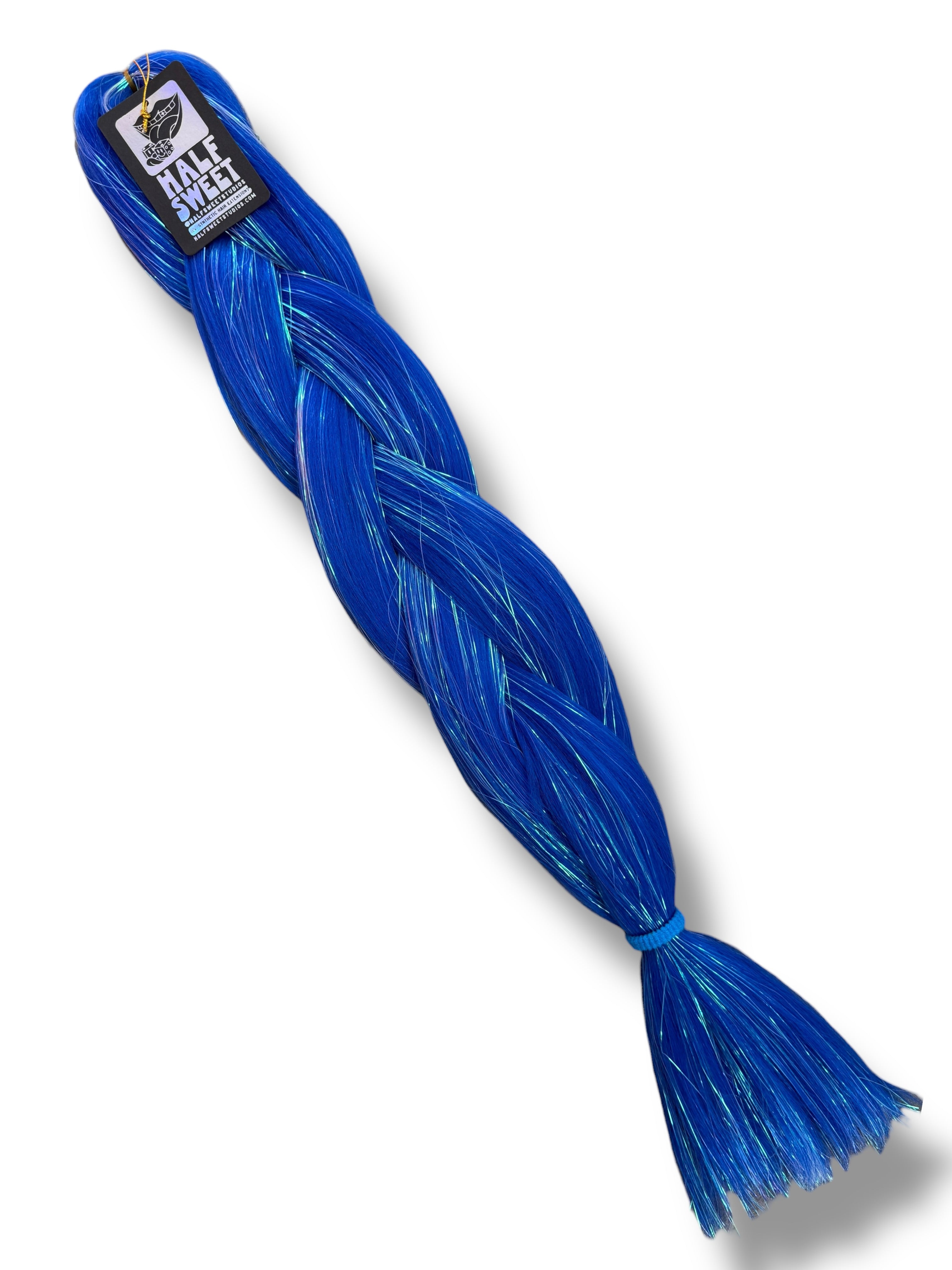 Space Cadet - Navy Tinsel Braiding Hair