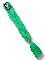 Sprout  - UV Neon Green Tinsel Braiding Hair