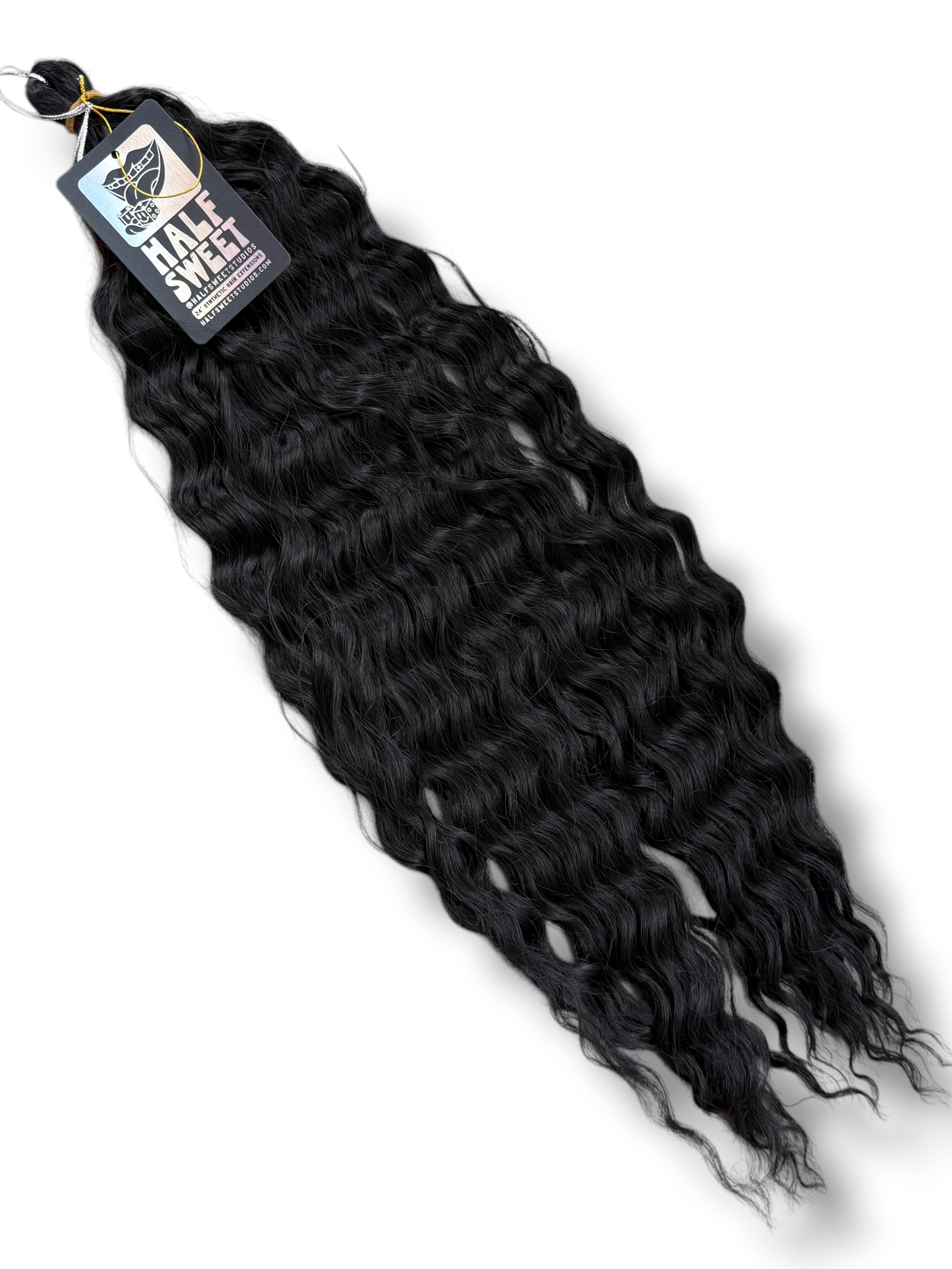 Supervillain - Black Curly Hair Extensions