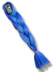Tapped Out - Indigo Tinsel Braiding Hair