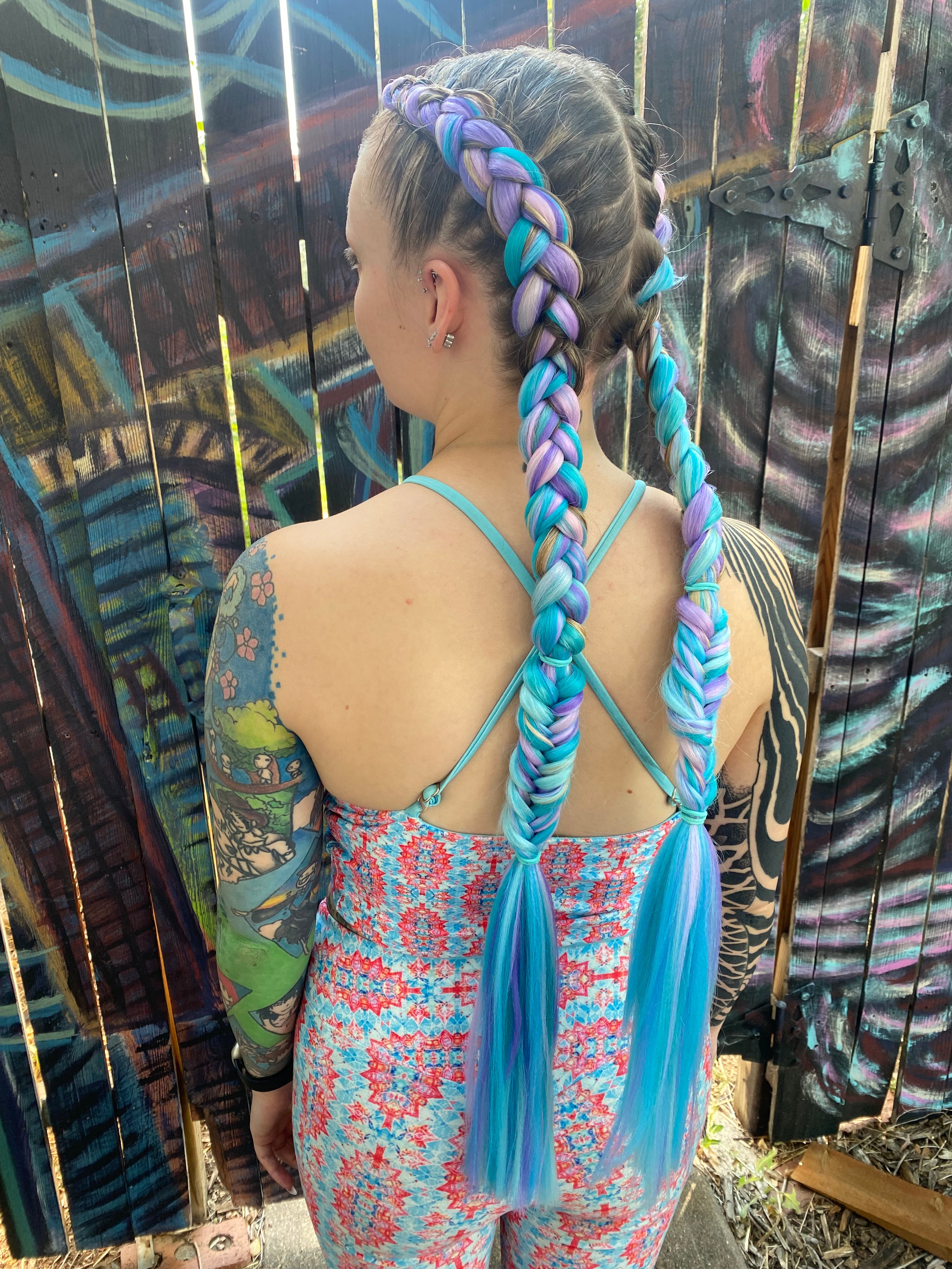 Place To Be - Teal Braiding Hair