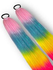 Chance - Long Ombre Tinsel Ponytail Extension